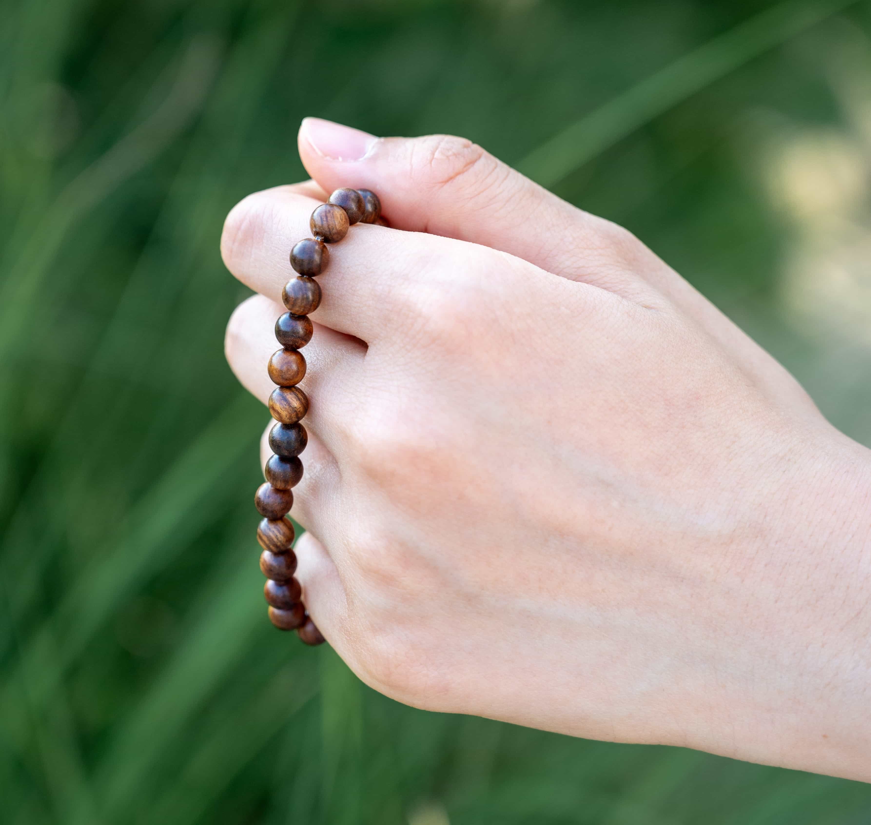 OMNIPRESENT ENERGY: Agarwood Beads Bracelet