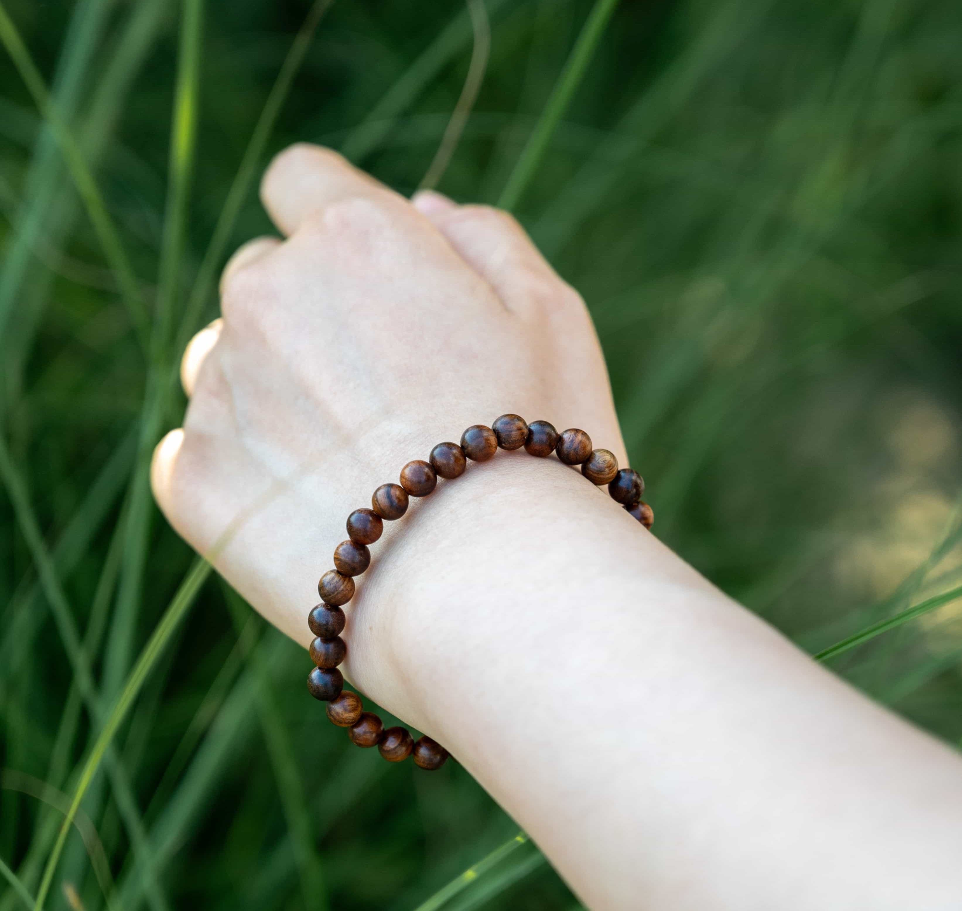 OMNIPRESENT ENERGY: Agarwood Beads Bracelet