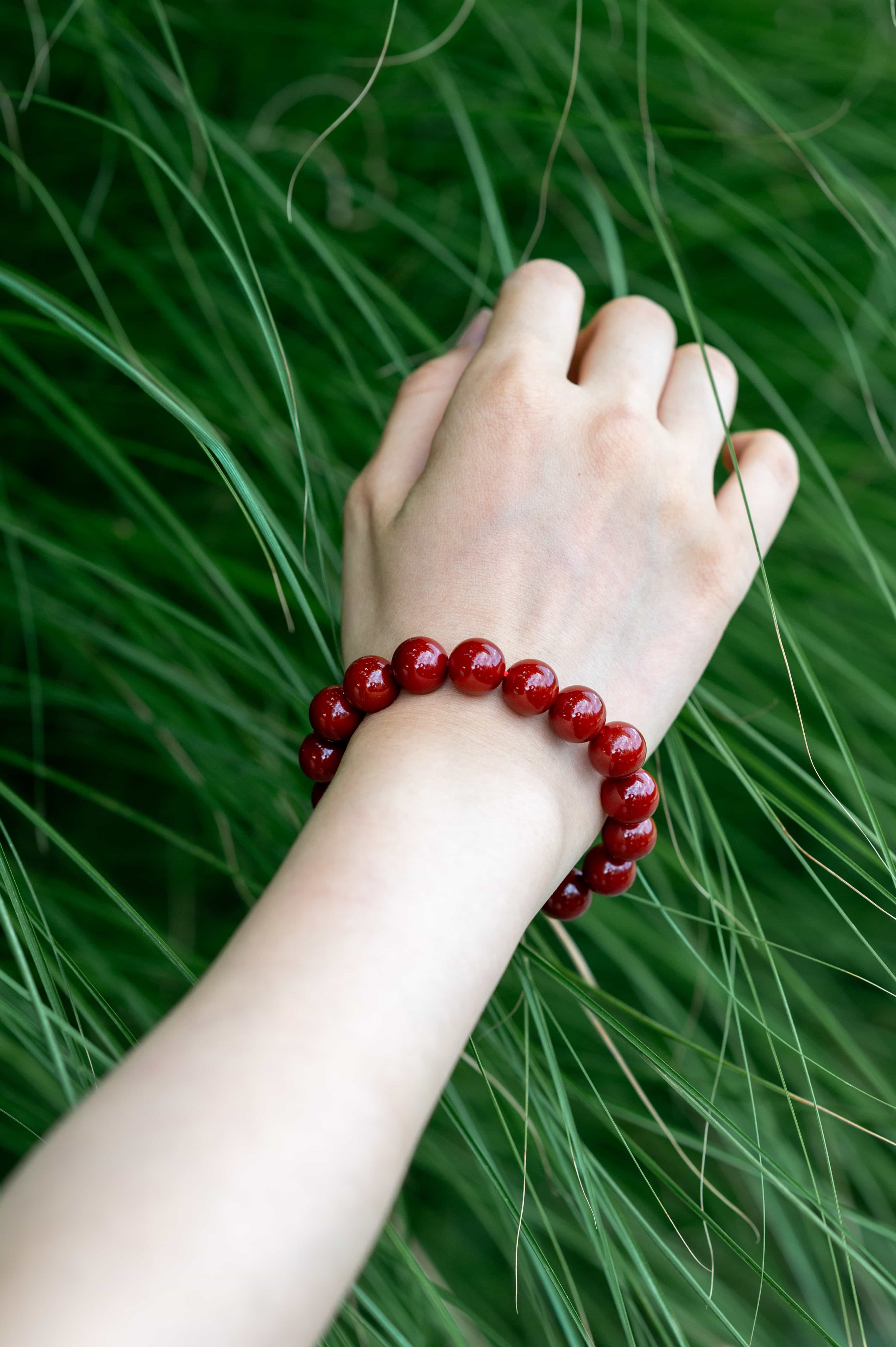 POSITIVE ENERGY South Red /Nanhong Agate Bracelet