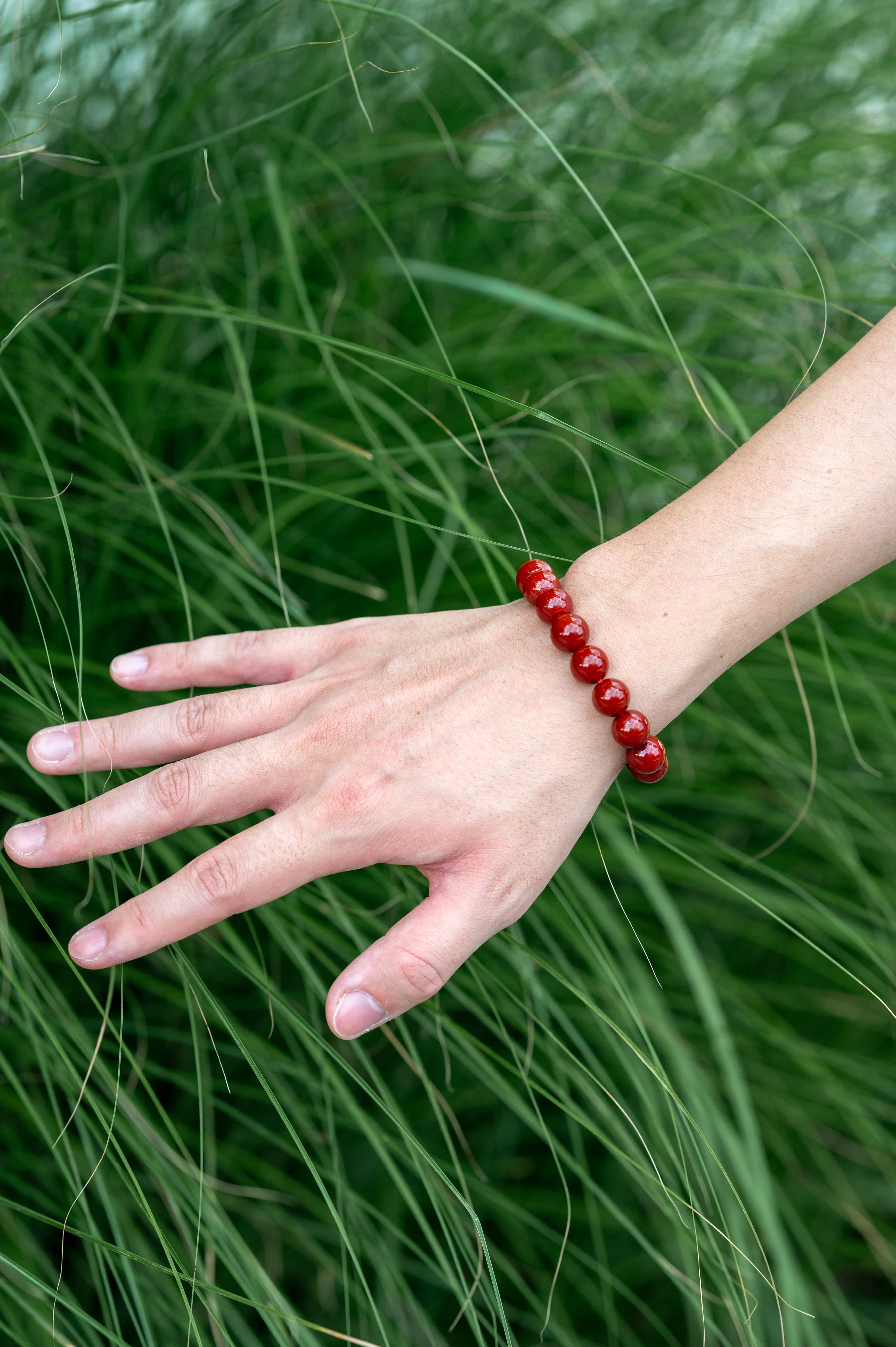 POSITIVE ENERGY South Red /Nanhong Agate Bracelet