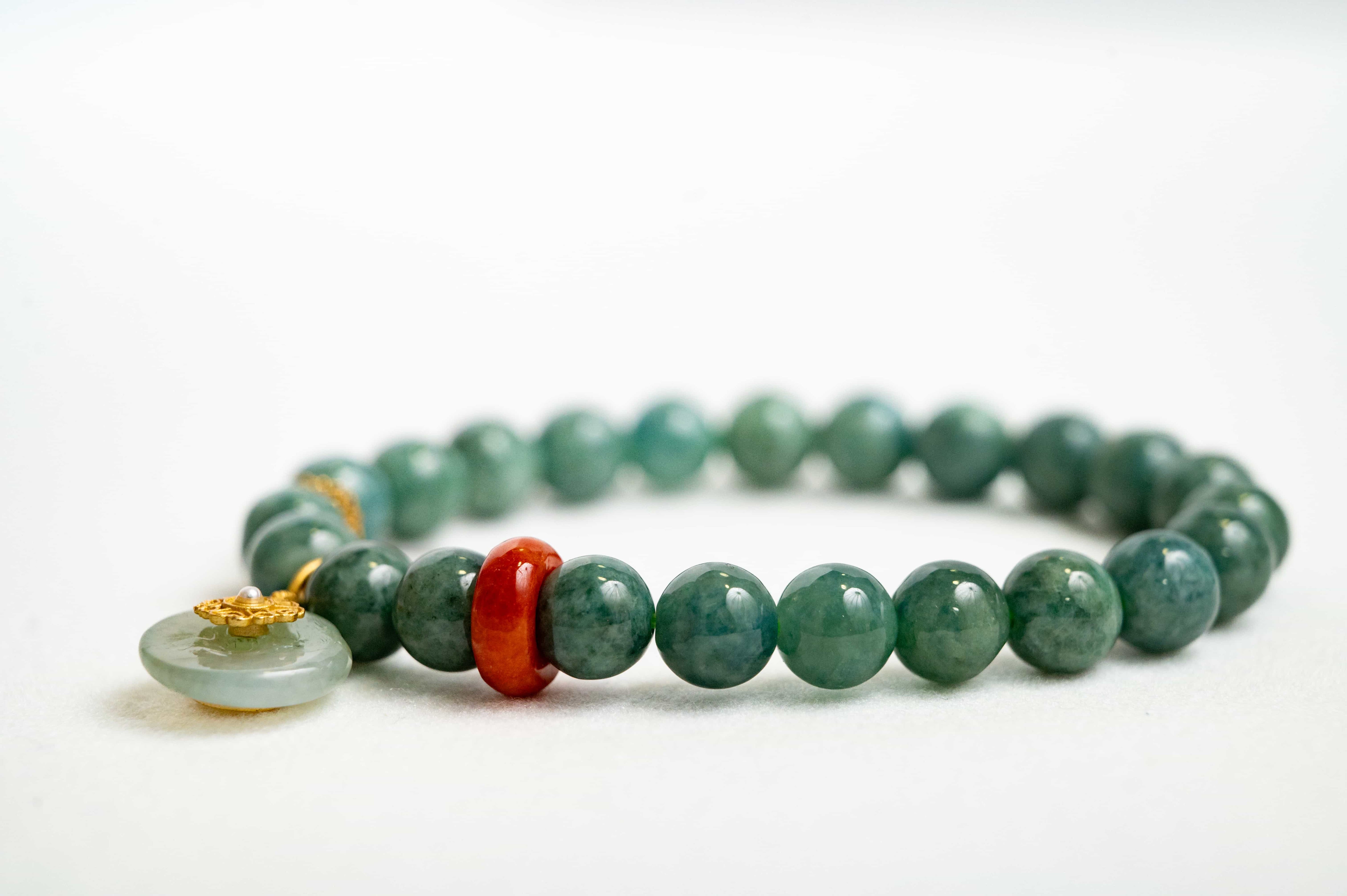 POSITIVE ENERGY Jade inspired Peace Knot Bracelet