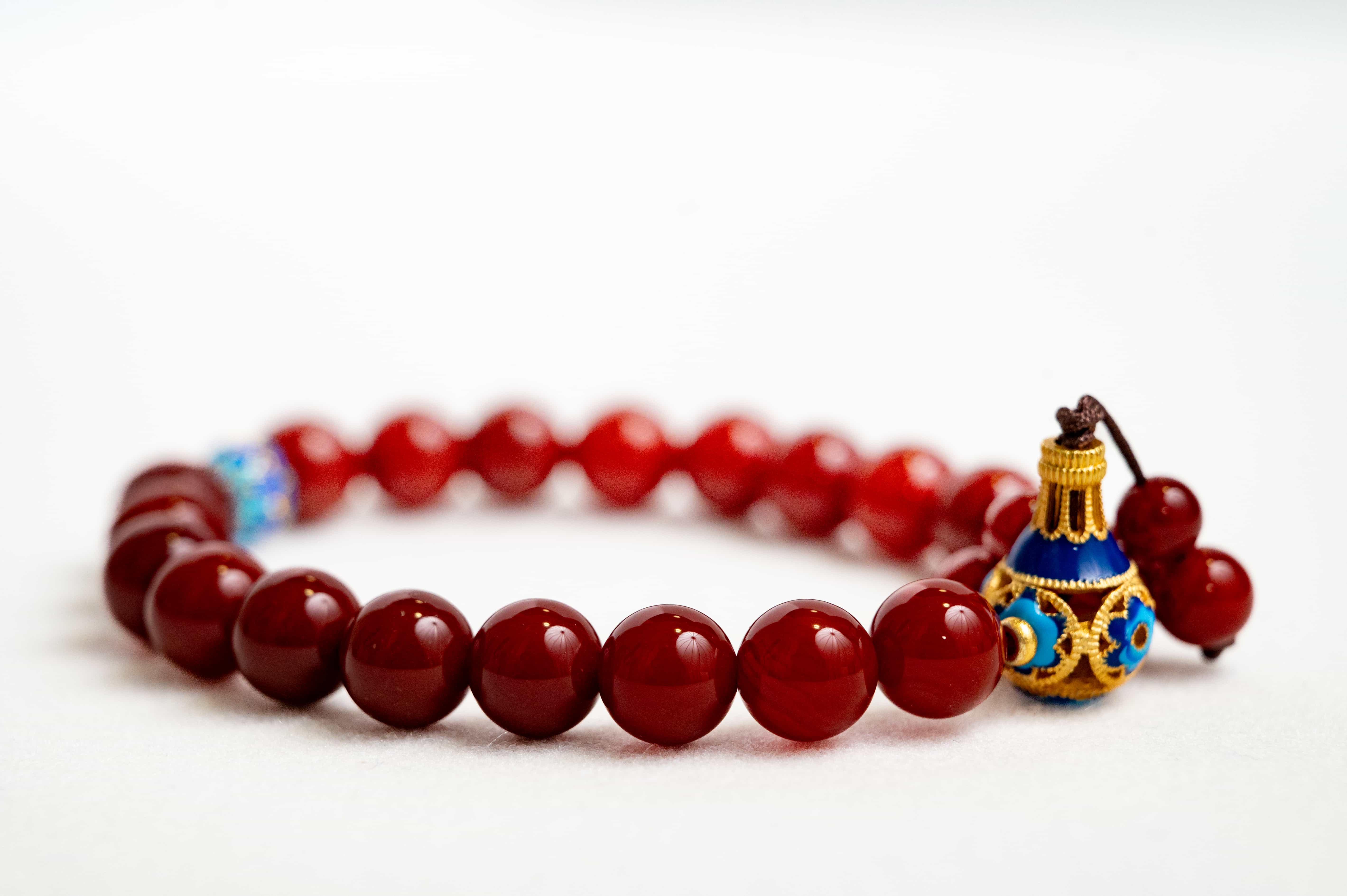 POSITIVE ENERGY South Red Agate and Blue Cloisonne Jasper-Inspired Bracelet