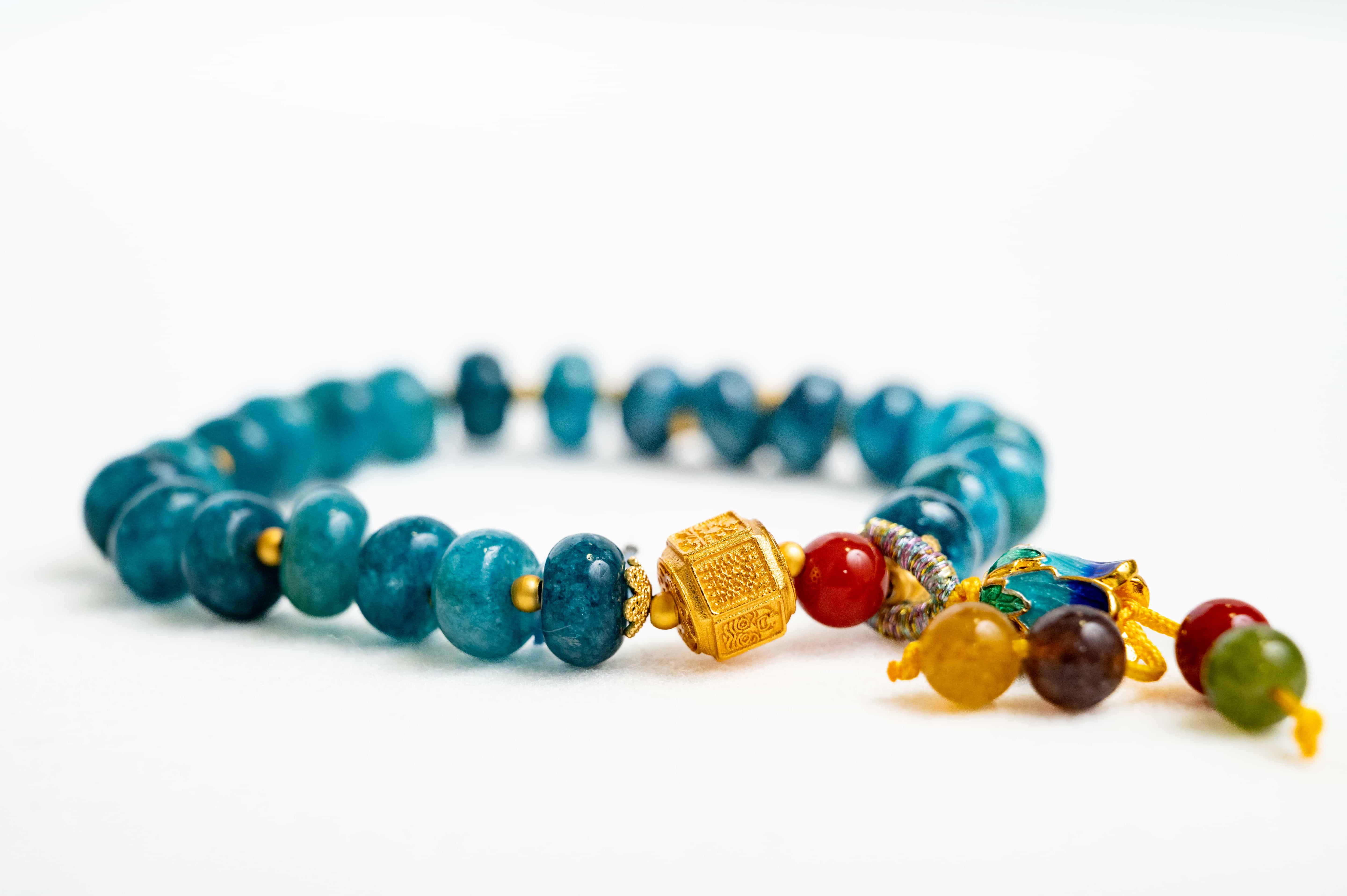 POSITIVE ENERGY Jade-inspired and Tourmaline Bracelet