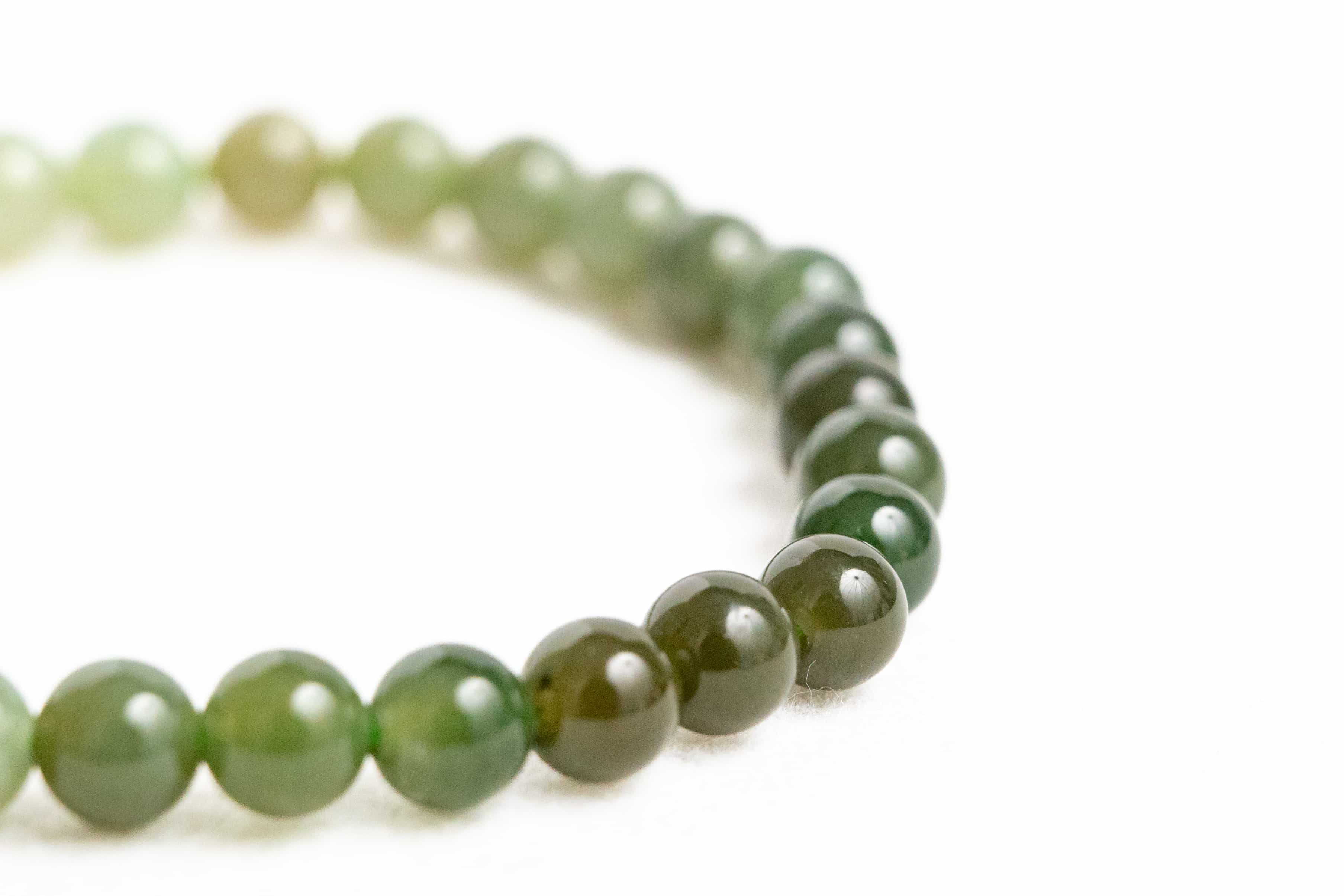 POSITIVE ENERGY Gradient Hetian Jade inspired Bracelet