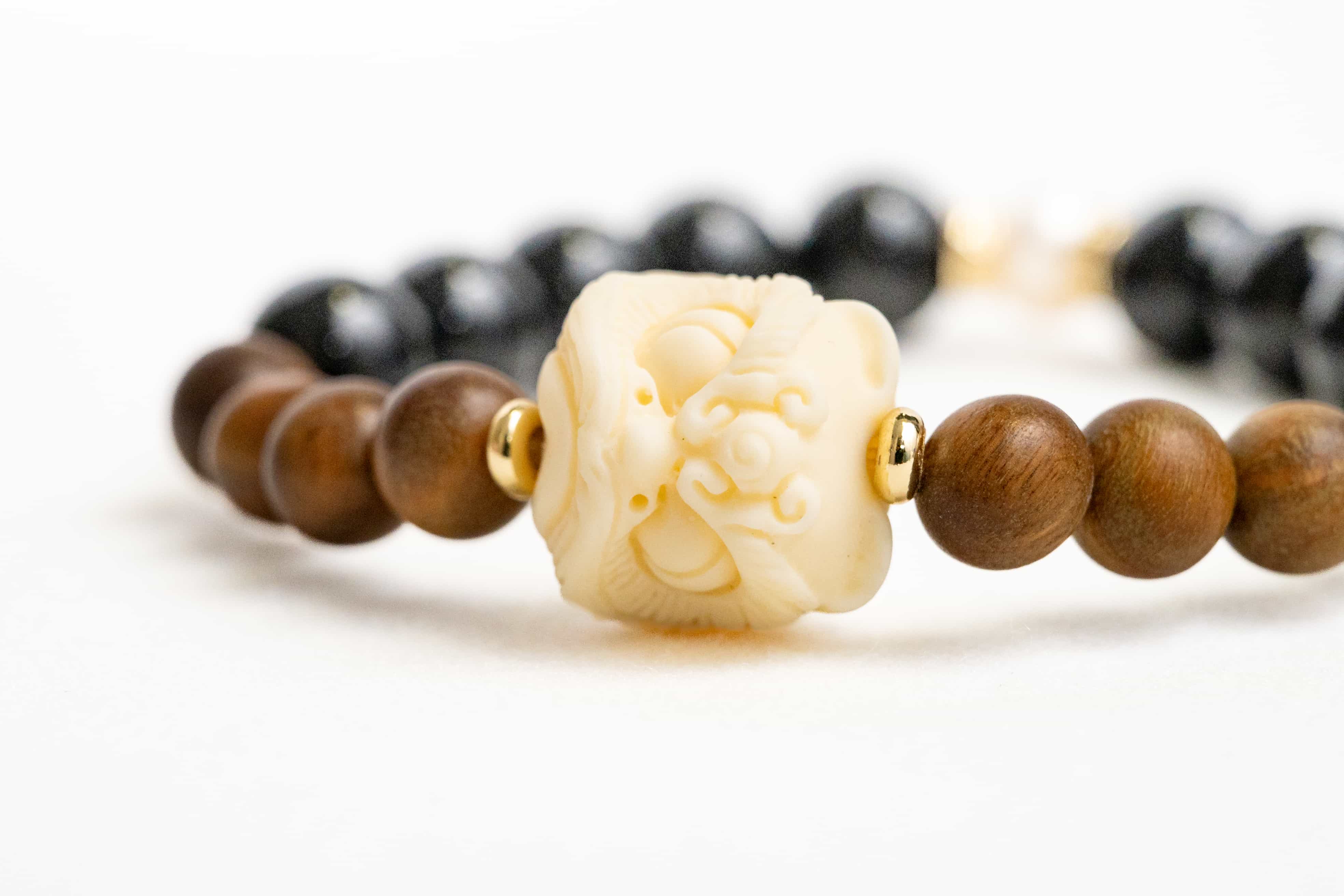 POSITIVE ENERGY Awakened Lion Obsidian Bracelet