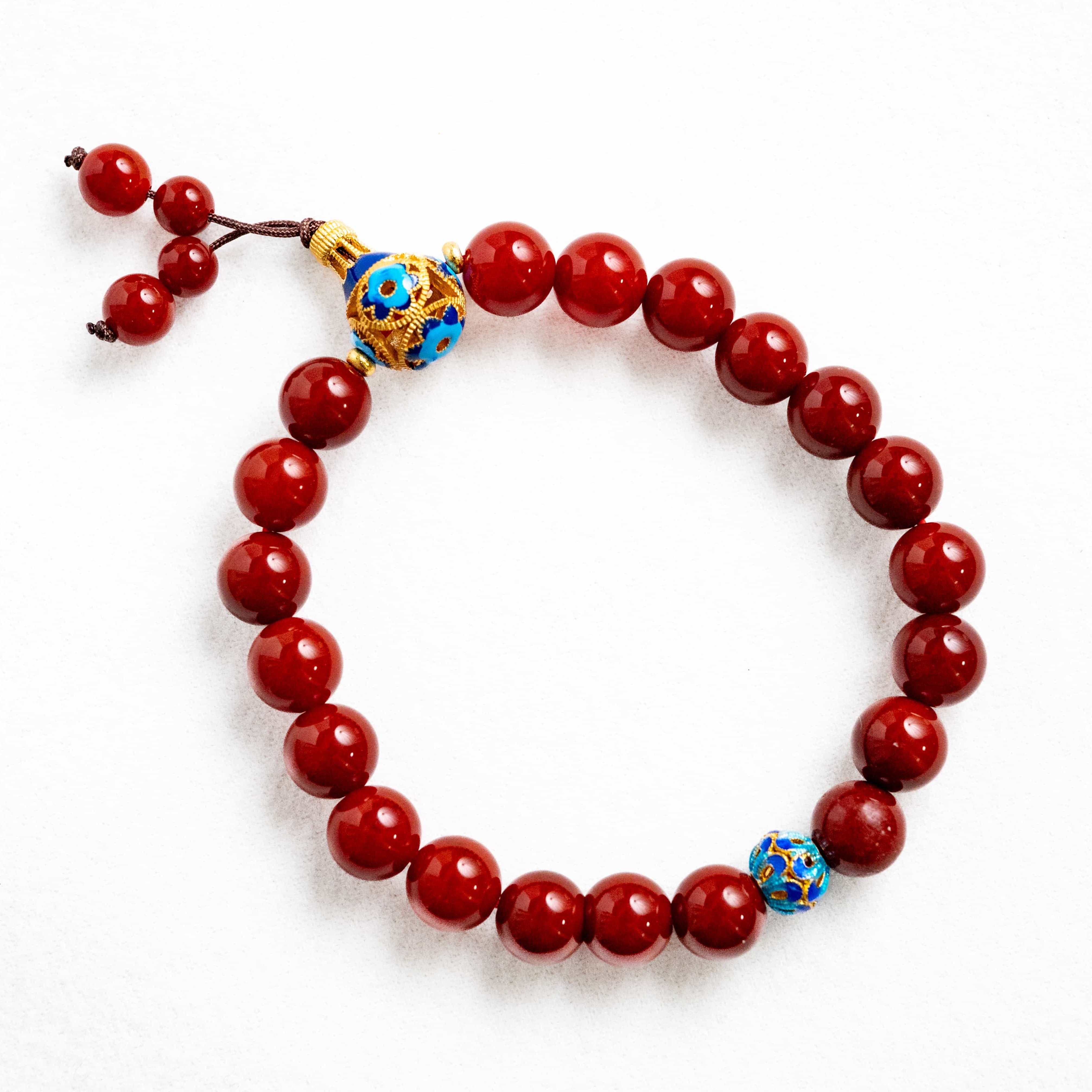 POSITIVE ENERGY South Red Agate and Blue Cloisonne Jasper-Inspired Bracelet