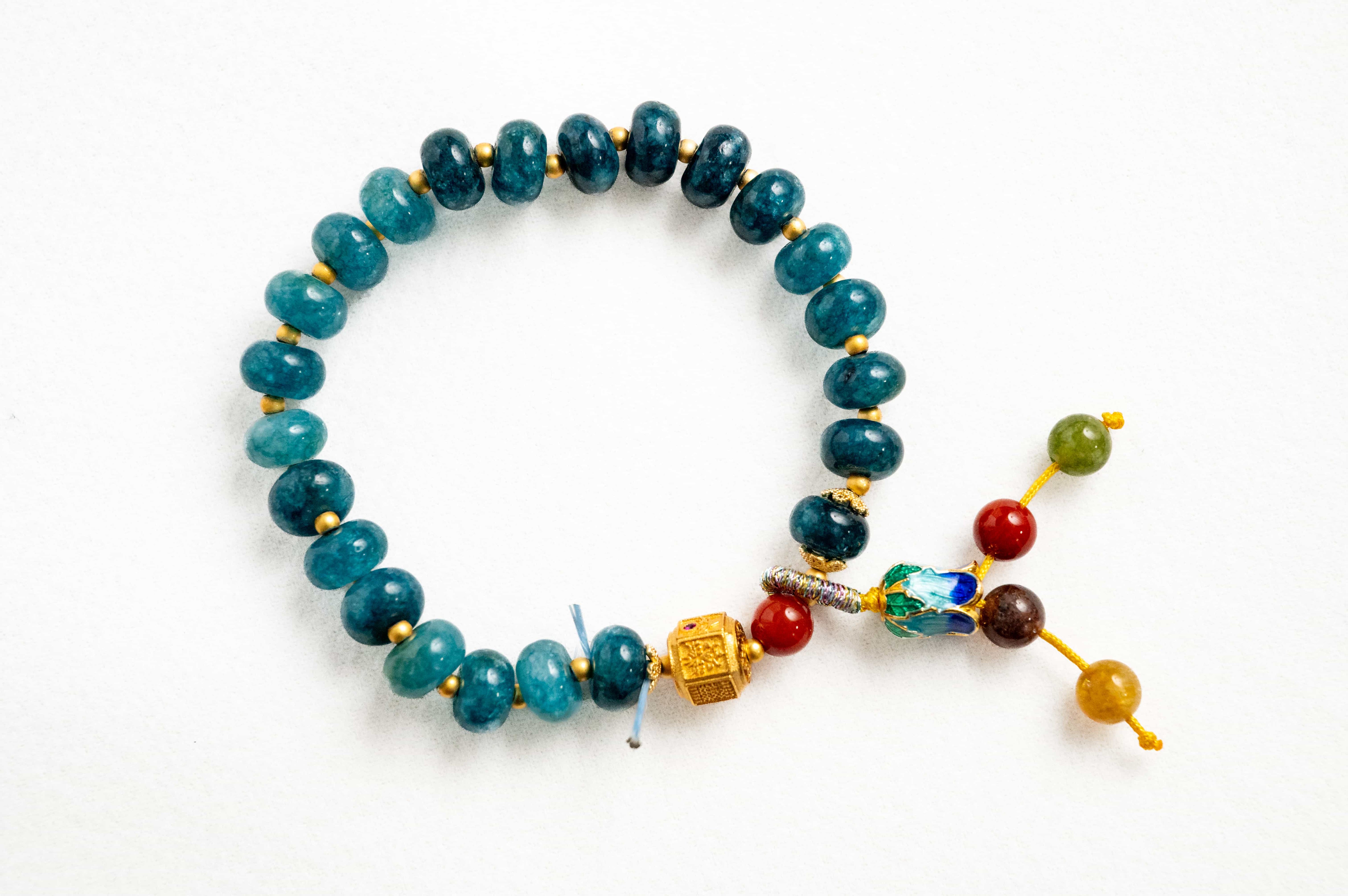 POSITIVE ENERGY Jade-inspired and Tourmaline Bracelet